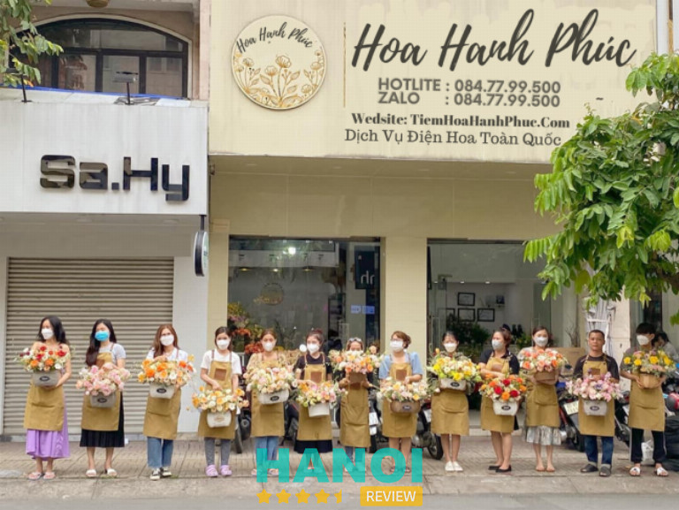 Shop hoa Hạnh Phúc ở huyện Thạch Thất, Hà Nội