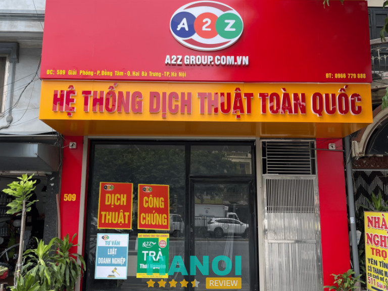 Dịch Thuật A2Z Hoàng Mai tại Hà Nội