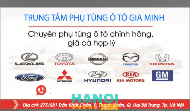 Trung tâm phụ tùng ô tô Gia Minh tại Hà Nội