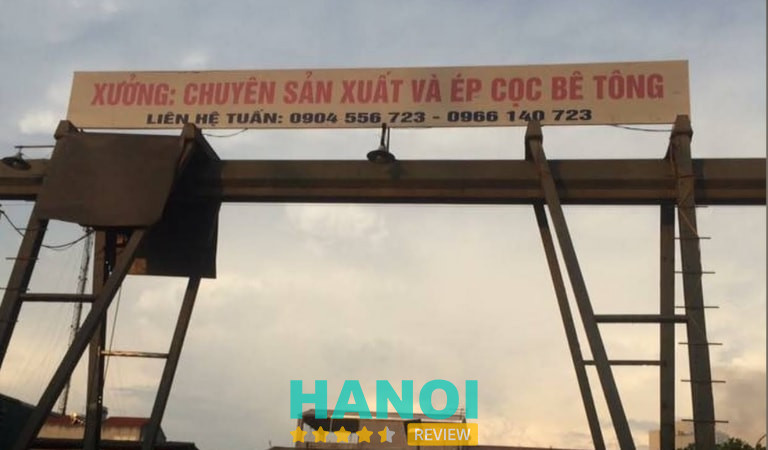 Ép cọc bê tông Tuấn Hiền ở Hà Nội