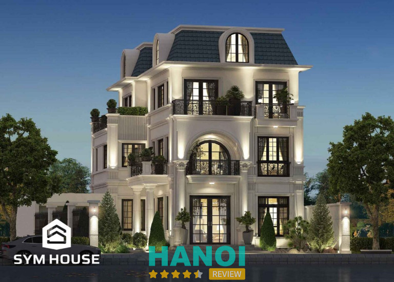 Biệt thự 4 tầng tại hưng yên thiết kế bới Sym House