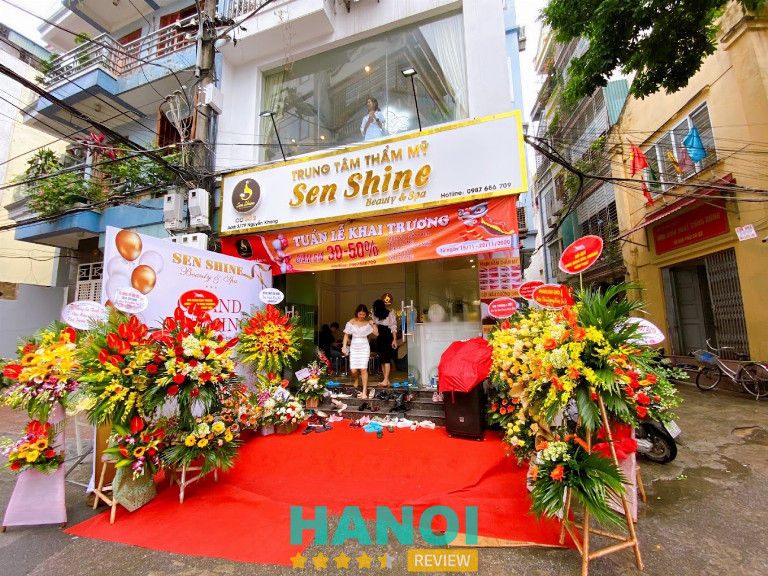 Spa trị mụn ở quận cầu giấy Sen Shine Beauty Spa uy tín