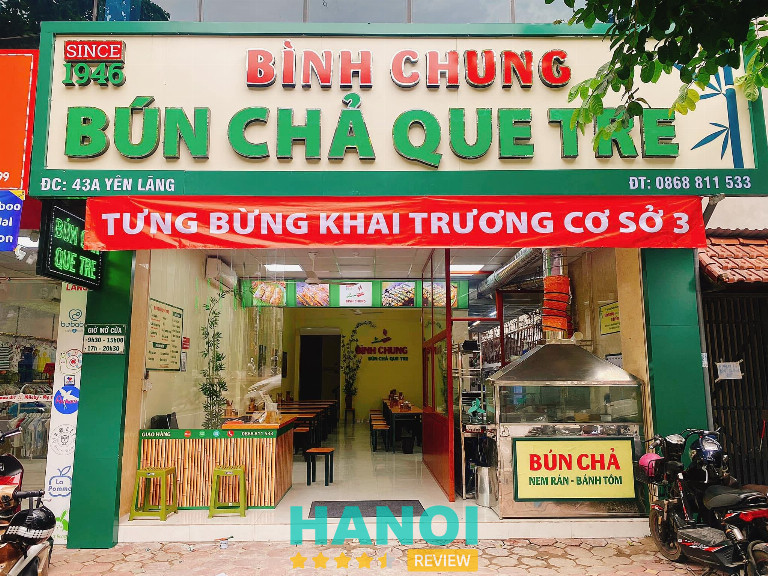 Bún Chả Que Tre Bình Chung quận Hai Bà Trưng