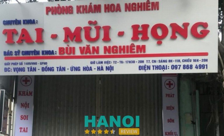 Phòng khám chuyên khoa tai mũi họng Hoa Nghiêm